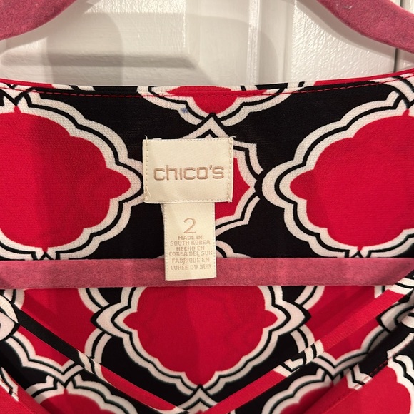 Chico’s Patterned Blouse - Picture 4 of 6